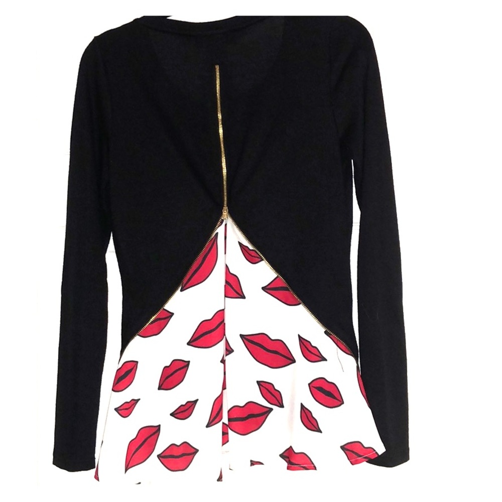 INC Lips Knit Sweater